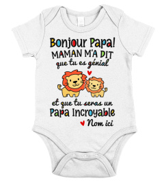 Bonjour papa!