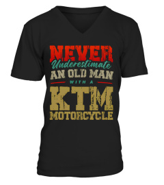 NEVER UNDERESTIMATE AN OLD MAN WITH A KTM MOTORCYCLE  BK 002