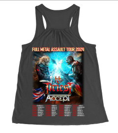 2-Sided KK's Priest and Accept Tour 2024 T Shirt