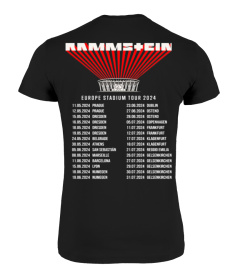 2-SIDED RAMMSTEIN EURO STADIUM TOUR 2024 SHIRT