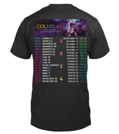 2-Sided Coldplay World Tour 2024 Shirt