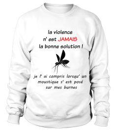 HUMOUR MOUSTIQUE STOP A LA VIOLENCE ANIMALISTE CADEAU