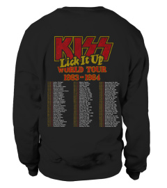 (2 sides) Kiss Lick It Up World Tour 83 84