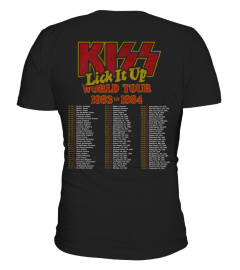 (2 sides) Kiss Lick It Up World Tour 83 84