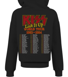 (2 sides) Kiss Lick It Up World Tour 83 84