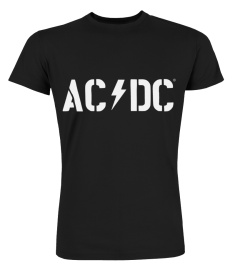 AC/DC Logo 2024 Charcoal Tour