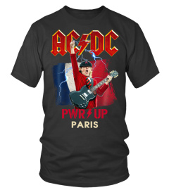 ACDC Power Up Tee  PWR UP Paris T Shirt