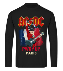 ACDC Power Up Tee  PWR UP Paris T Shirt