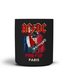 ACDC Power Up Tee  PWR UP Paris T Shirt