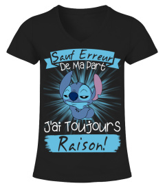 SAUT ERREUR DE MA PART J'AI TOUJOURS RAISON! - STITCH