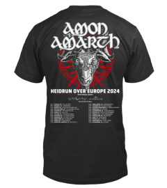 2-Sided Amon Amarth Hedrun Over Europe 2024 Shirt