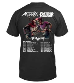 2-Sided Kreator Anthrax Tour 2024 Shirt