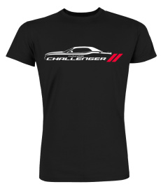 BK. Dodge Challenger Muscle Car American Flag 4th July T-Shirt-