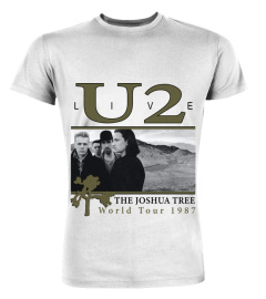 2 SIDE - WT Vintage U2 Rock Band Live The Joshua Tree World Tour 1987