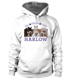 Harlow and Popcorn Merch
