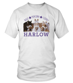 Harlow and Popcorn Merch