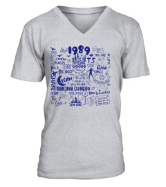 1989 Taylor's Version Doodle Graphic T-shirt For Casual Wear