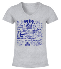 1989 Taylor's Version Doodle Graphic T-shirt For Casual Wear