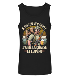 je suis un mec simple j'aime la chasse et l'apéro