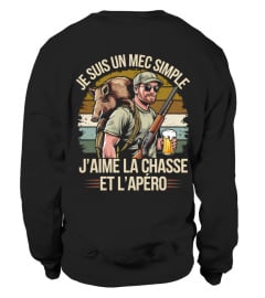 Je suis un mec simple j'aime la chasse et l'apéro