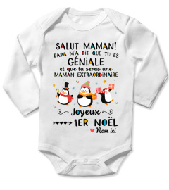 SALUT MAMAN PAPA M'A DIT QUE TU ES GÉNIALE