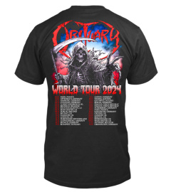 2-Sided  Obituary World Tour 2024 Shirt