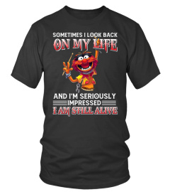 Animal Muppet T-shirt - Sometimes I look back on my life and I'm seriously impressed I am still alive - The Muppet Show - M2D071101