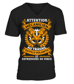 Attention Mécanicien Au Travail Outils Volants Et Expressions De Force - Mécanicien Garage Mécano