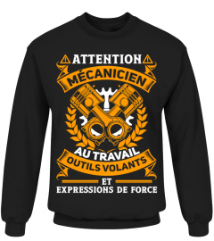 Attention Mécanicien Au Travail Outils Volants Et Expressions De Force - Mécanicien Garage Mécano