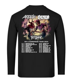 (Sale Limited Time) (2 side) Kreator x Anthrax x Testament - UK EUROPEAN TOUR 2024