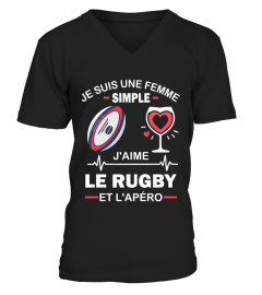 je suis une femme simple j'aime le rugby et l'apéro