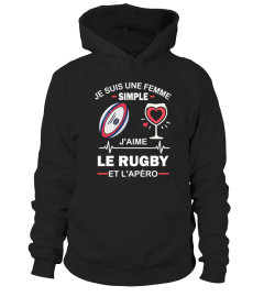 je suis une femme simple j'aime le rugby et l'apéro