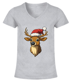 Cute santa reindeer