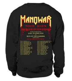 (2 sides) Limited Edition - Manowar The Blood Of Our Enemies 2025 Tour Dates