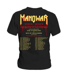 (2 sides) Limited Edition - Manowar The Blood Of Our Enemies 2025 Tour Dates