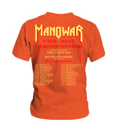 (2 sides) Limited Edition - Manowar The Blood Of Our Enemies 2025 Tour Dates