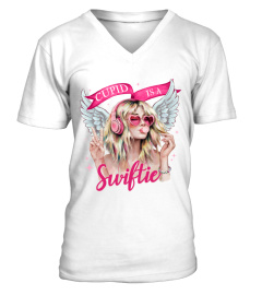 "Cupid Is a Swiftie" Bubblegum Shirt – Valentine’s Day Gift for Swiftie Fans