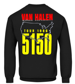 Double-sided shirt - Van Halen 1986 5150 Tour 01