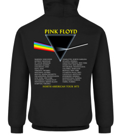 2-side Shirt - Pink Floyd Dark Side Of The Moon North America Tour 1973 BK