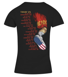 (2 SIDES)  NORTH AMERICA - AC/DC TOUR 2025