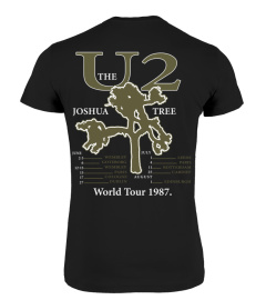 2 SIDE - Vintage U2 Rock Band Live The Joshua Tree World Tour 1987 BK1