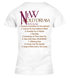 2-Sided Shirt - Simple Minds New Gold Dream WT 01
