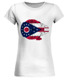 MILLENNIUM FALCON OHIO FLAG