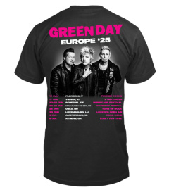 2-Sided Green Day Europe 25 Shirt