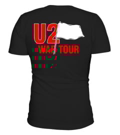 Limited Edition - U2 Band WAR TOUR - 2 side