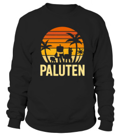 PALUTEN TEAM Beach Retro Sunset Stripe Paluten Offizieller Merch T-Shirt palutenmerch