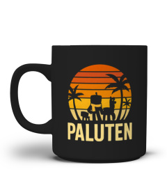 PALUTEN TEAM Beach Retro Sunset Stripe Teetasse Kaffeetasse Paluten Offizieller Merch palutenmerch