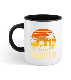 PALUTEN TEAM Beach Retro Sunset Stripe Teetasse Kaffeetasse Paluten Offizieller Merch palutenmerch