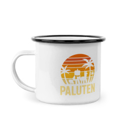 PALUTEN TEAM Beach Retro Sunset Stripe Teetasse Kaffeetasse Paluten Offizieller Merch palutenmerch