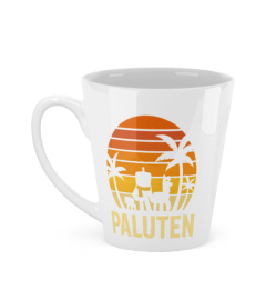 PALUTEN TEAM Beach Retro Sunset Stripe Teetasse Kaffeetasse Paluten Offizieller Merch palutenmerch